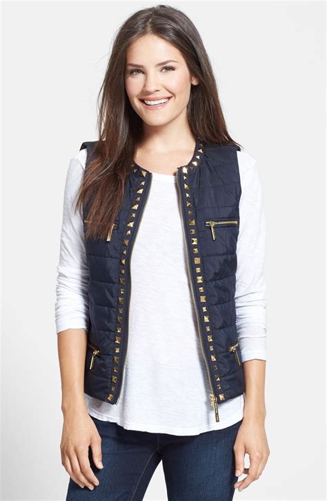 michael kors vest womens nordstrom rack|Michael Kors belted vest.